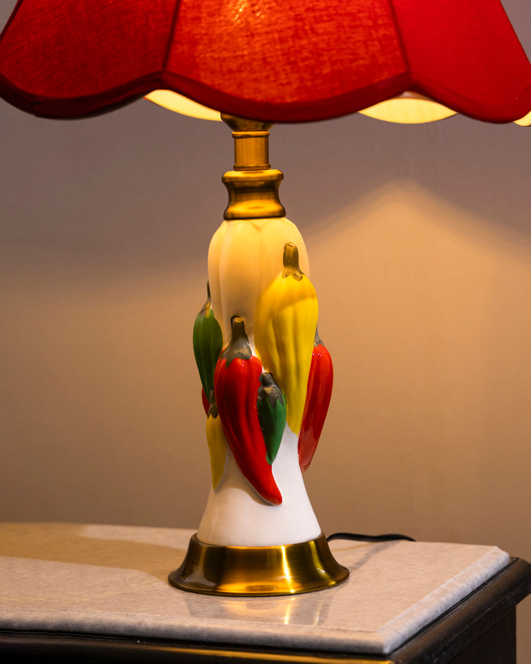 Spicy Motifs Ceramic Table Lamp 