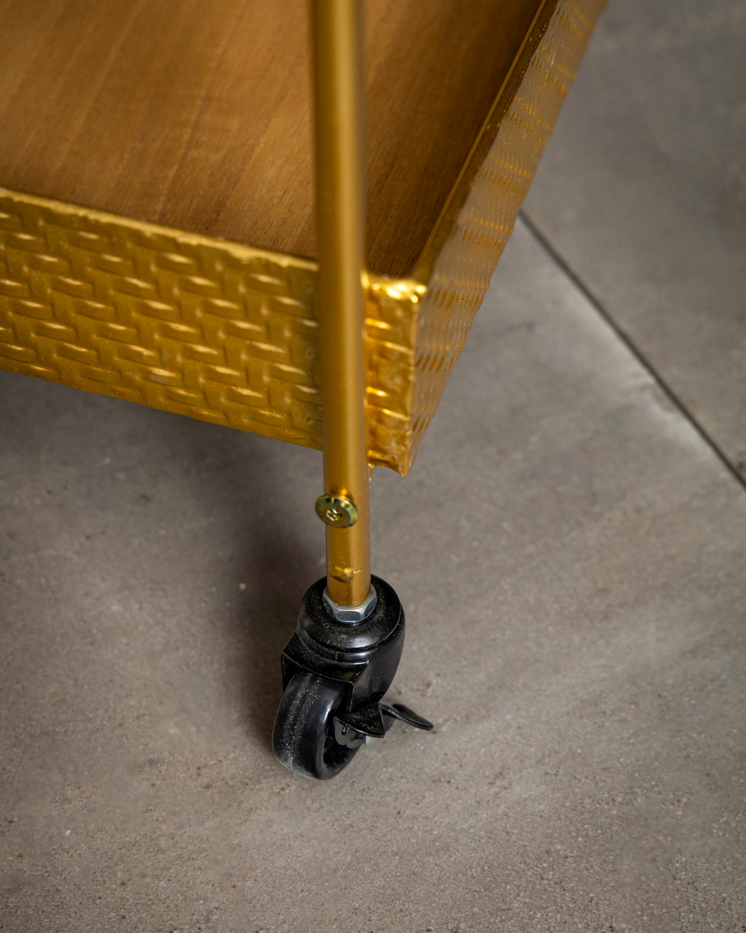 Auric Glide 3-Tier Serving Trolley 