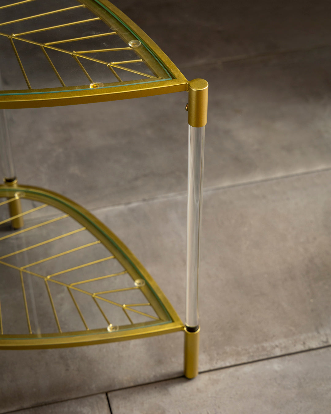Corner Gleam 2-Tier Table 