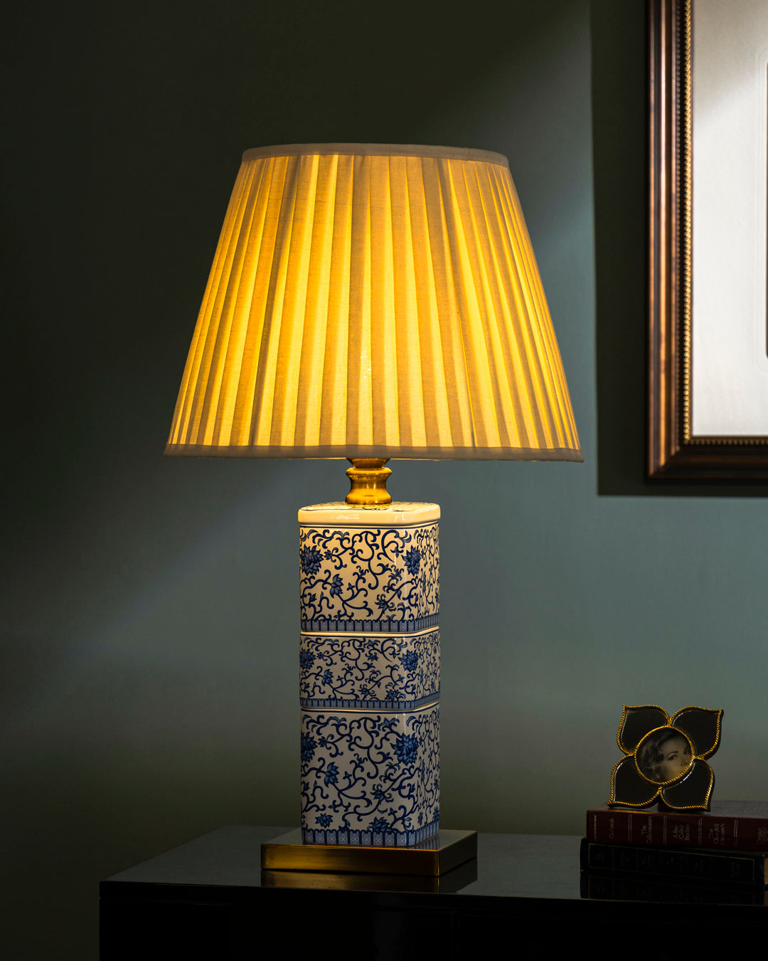 Azure Mosaic Table Lamp 