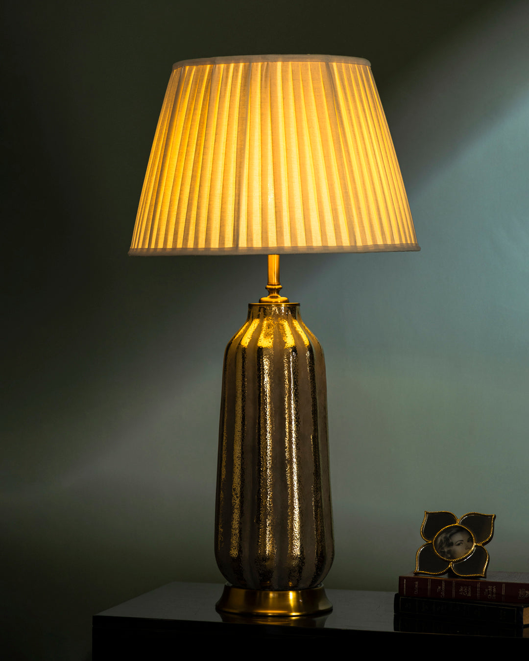 Auric Striped Table Lamp 