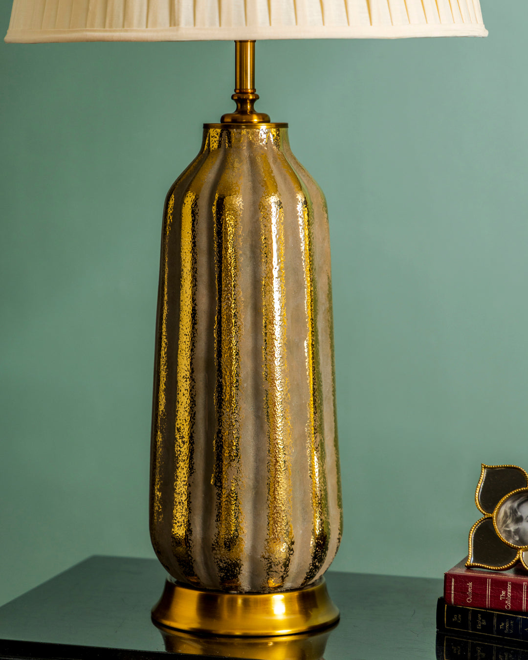 Auric Striped Table Lamp 