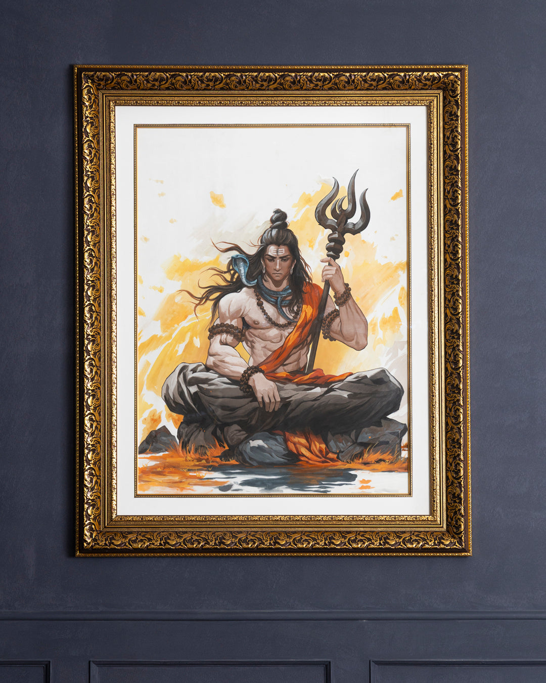 The Divine Guardian - Lord Shiva Fire of Devotion 