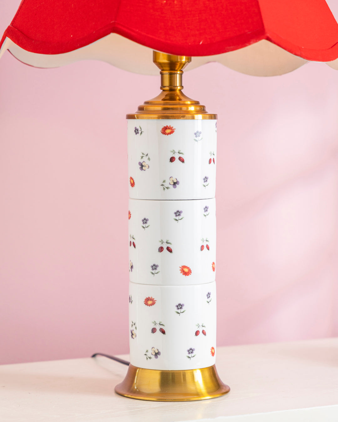 Vintage Petal Glow Table Lamp 