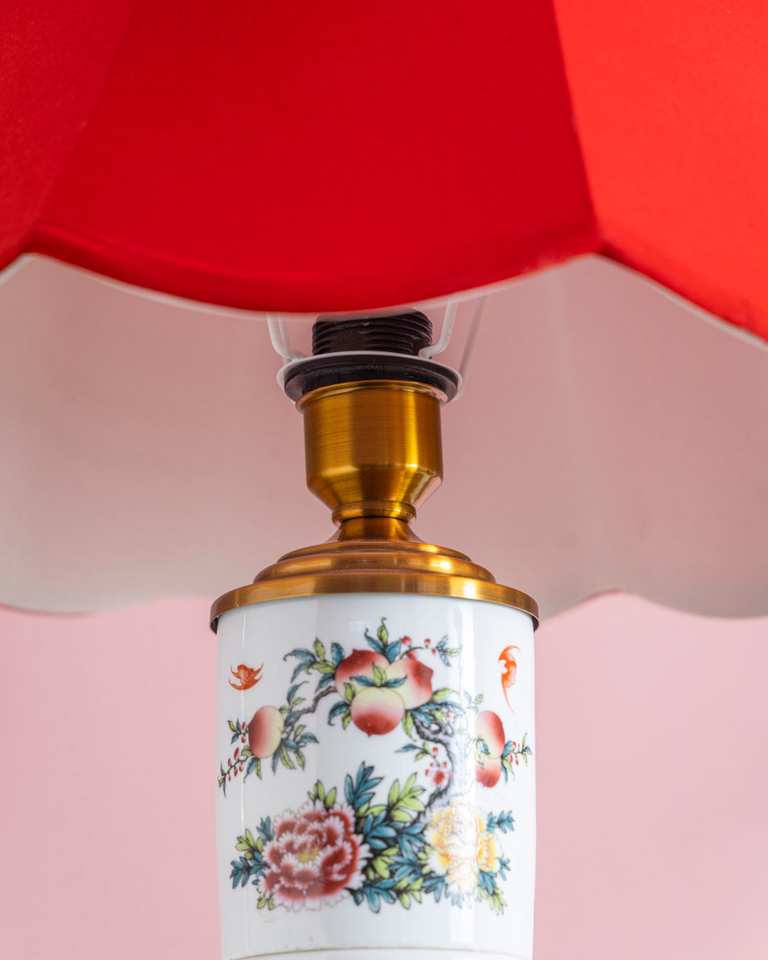 Royal Peach Blossom Table Lamp 