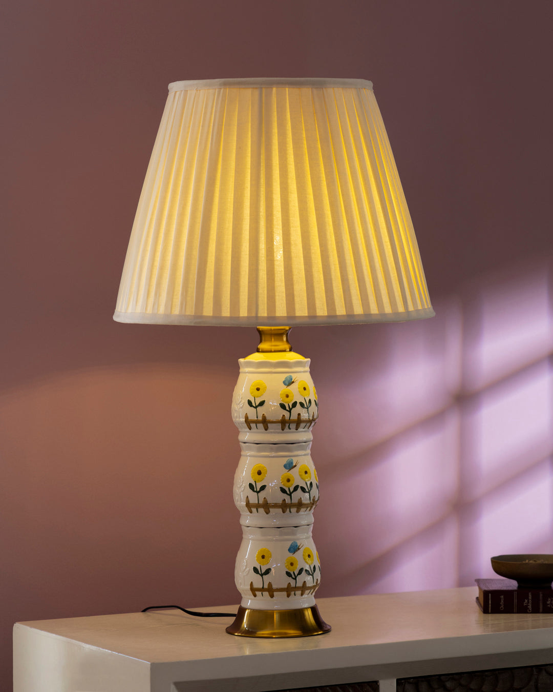 Garden Bloom Ceramic Table Lamp 