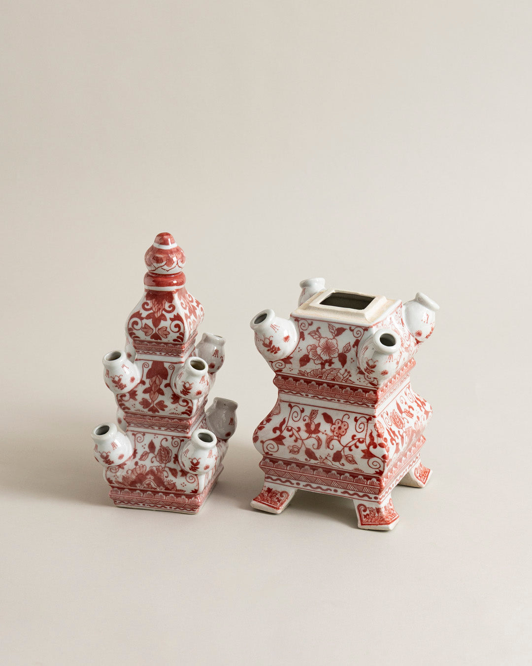 'Country Estate' Tulipiere Tower Vase - Red 