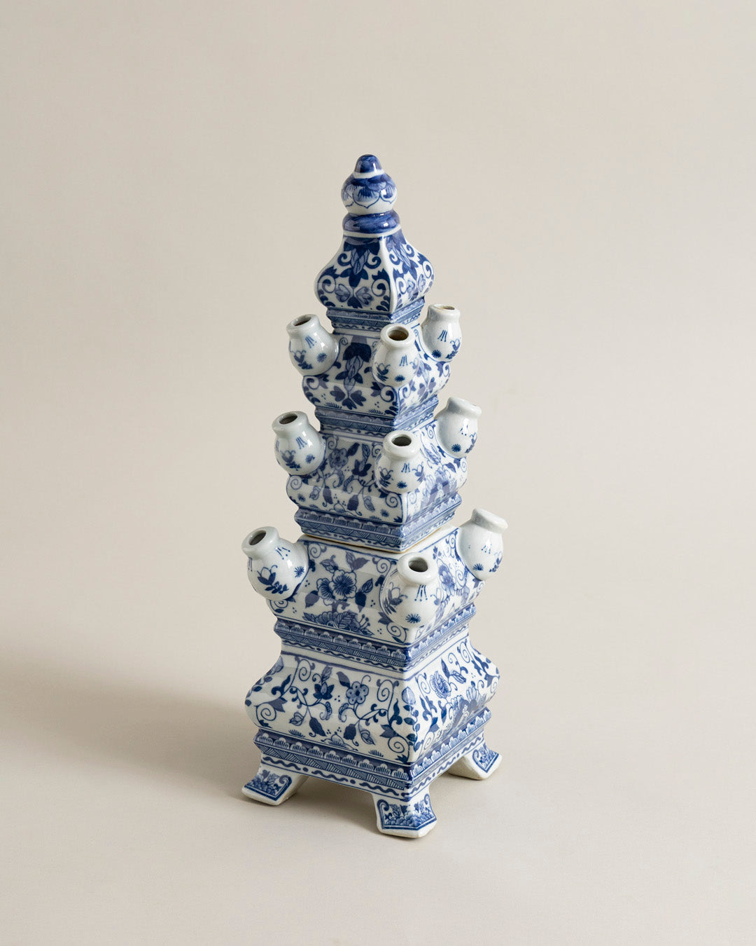 'Country Estate' Tulipiere Tower Vase - Blue 