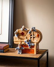 Playful Monk Treasure House Figurine