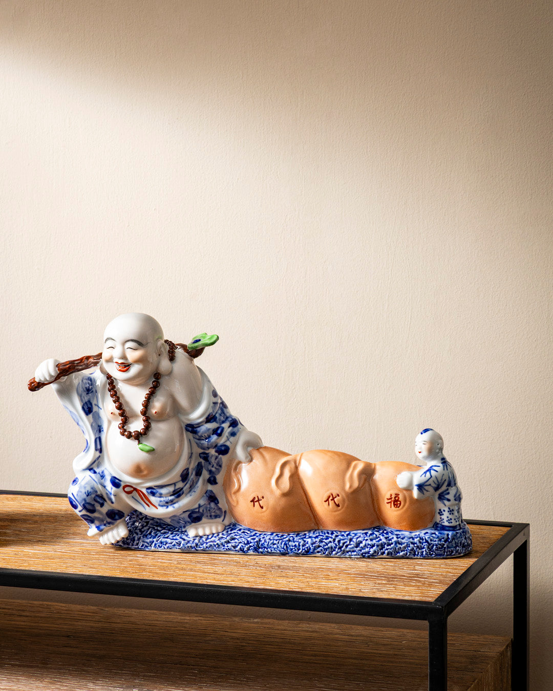Laughing Monk Prosperity Figurine 