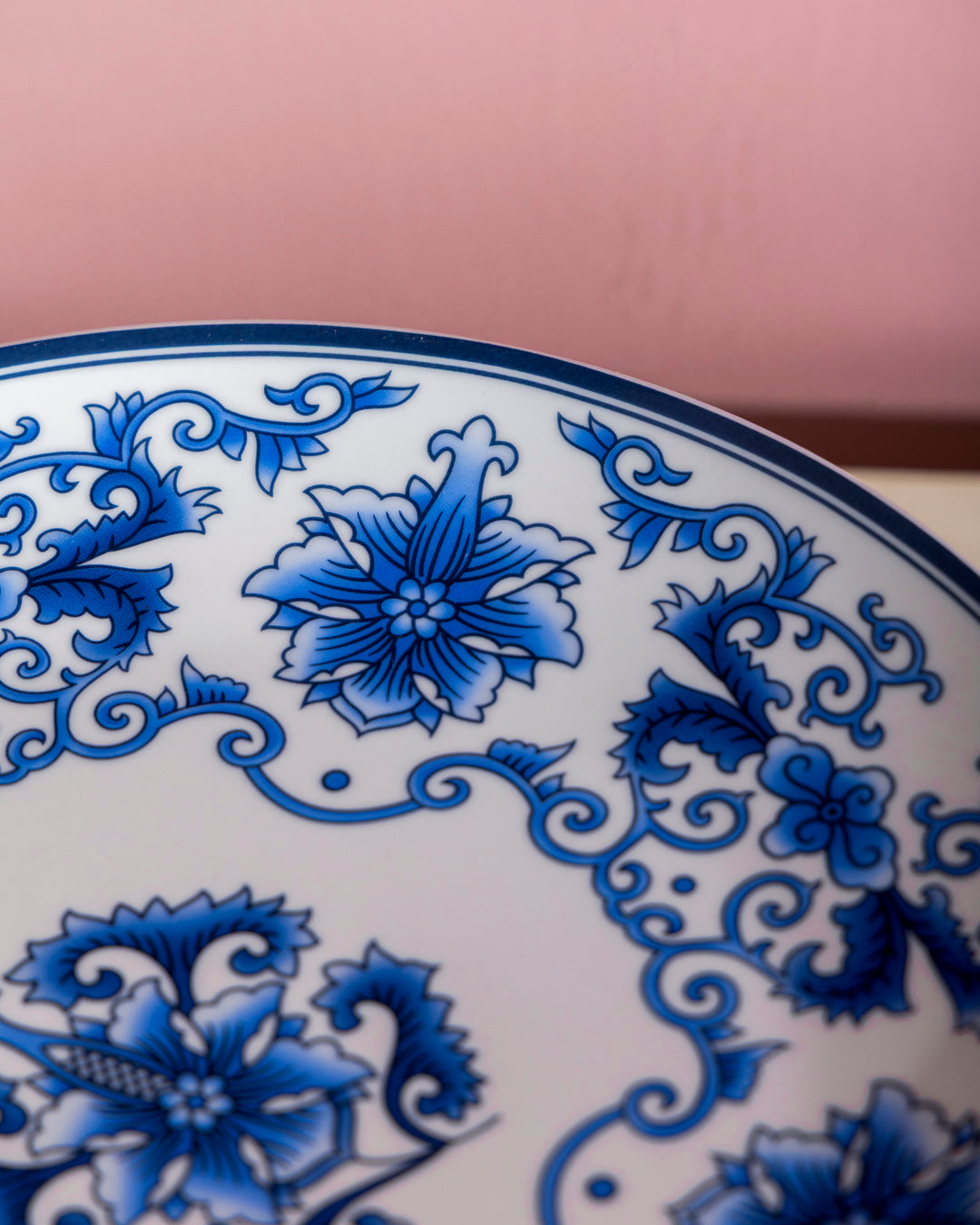 Classic Indigo Floral Cake Stand 