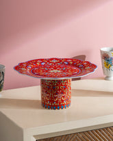 Crimson Royale Pedestal Cake Stand 
