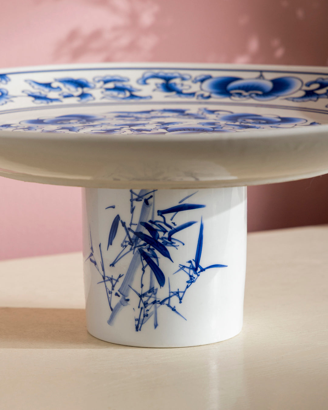 Blue Peony Heritage Cake Stand 