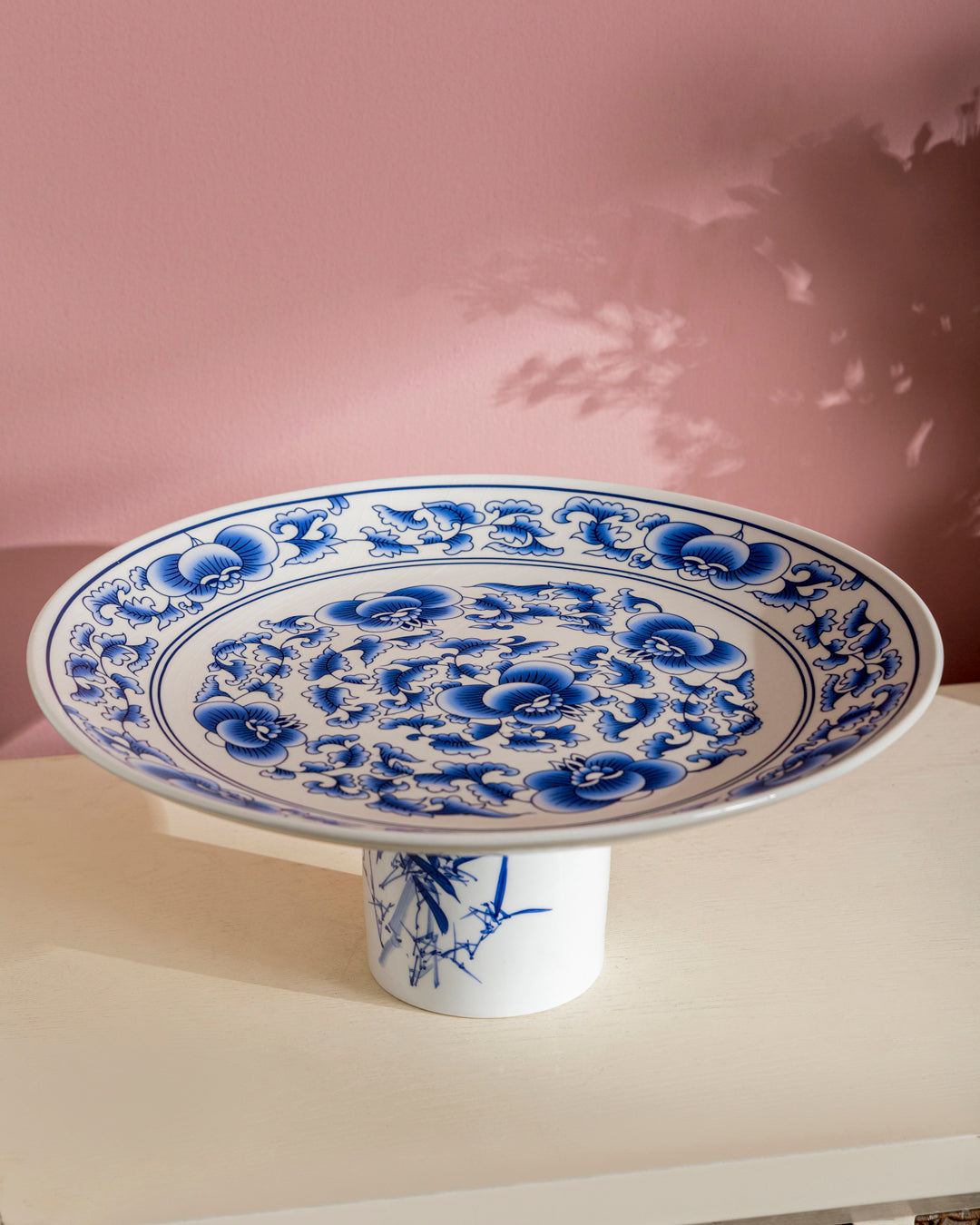 Blue Peony Heritage Cake Stand 