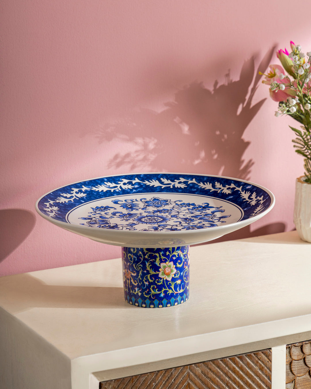 Royal Blue Majesty Pedestal Cake Stand 