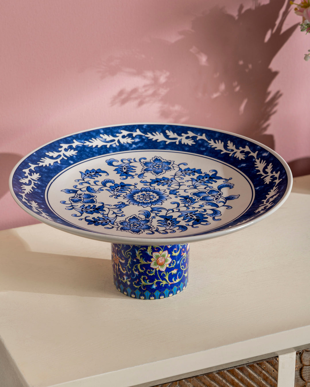 Royal Blue Majesty Pedestal Cake Stand 