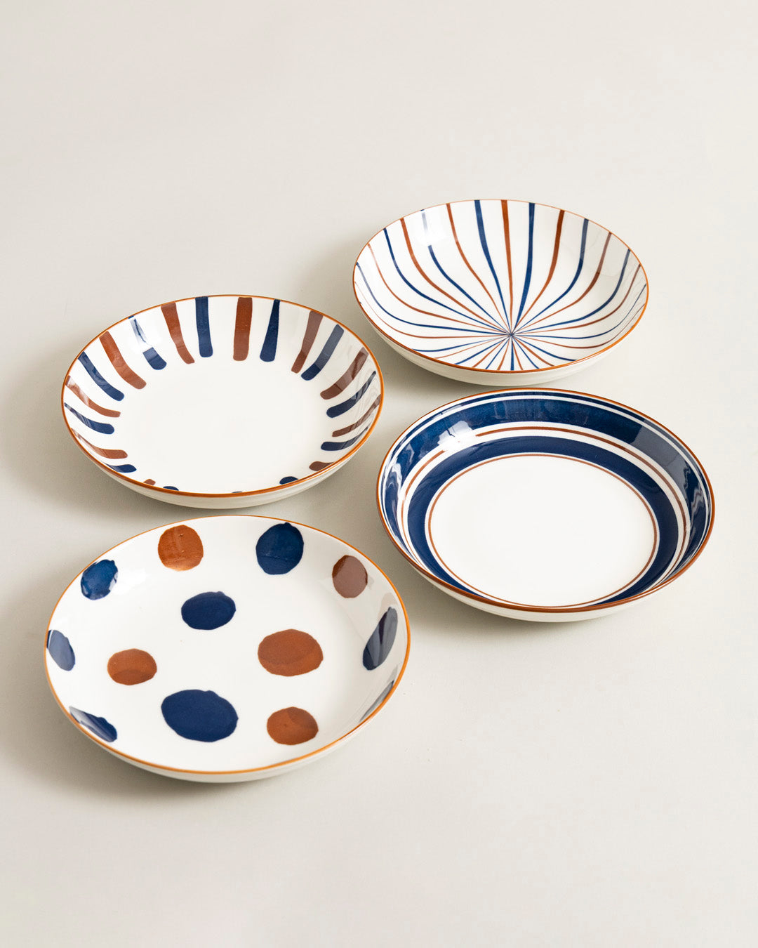 Rustic Harmony Pasta Bowl - Set Of 4