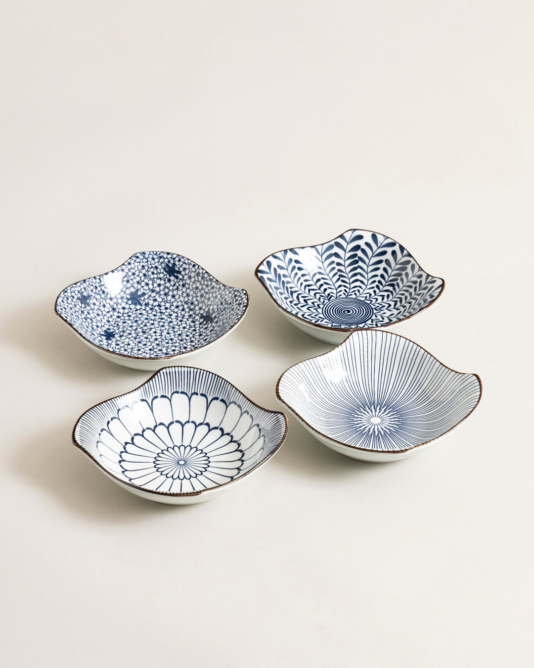 Organic Wave Bowl - Set Of 4 