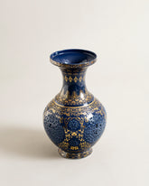 Imperial Blue Ornate Vase 