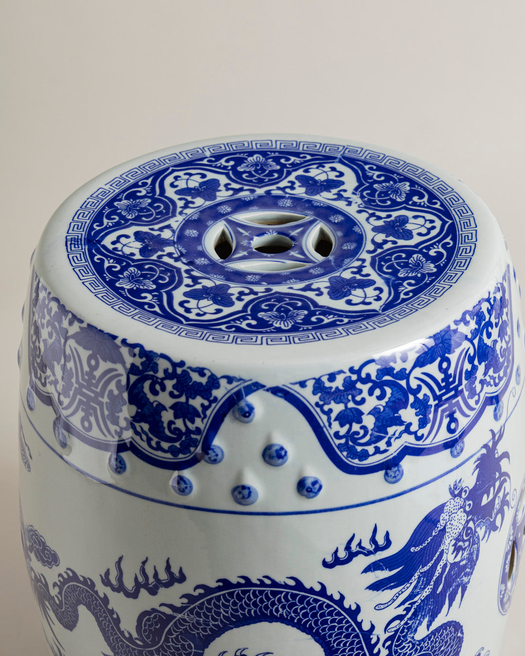 Royal Dragon Ceramic Garden Stool 