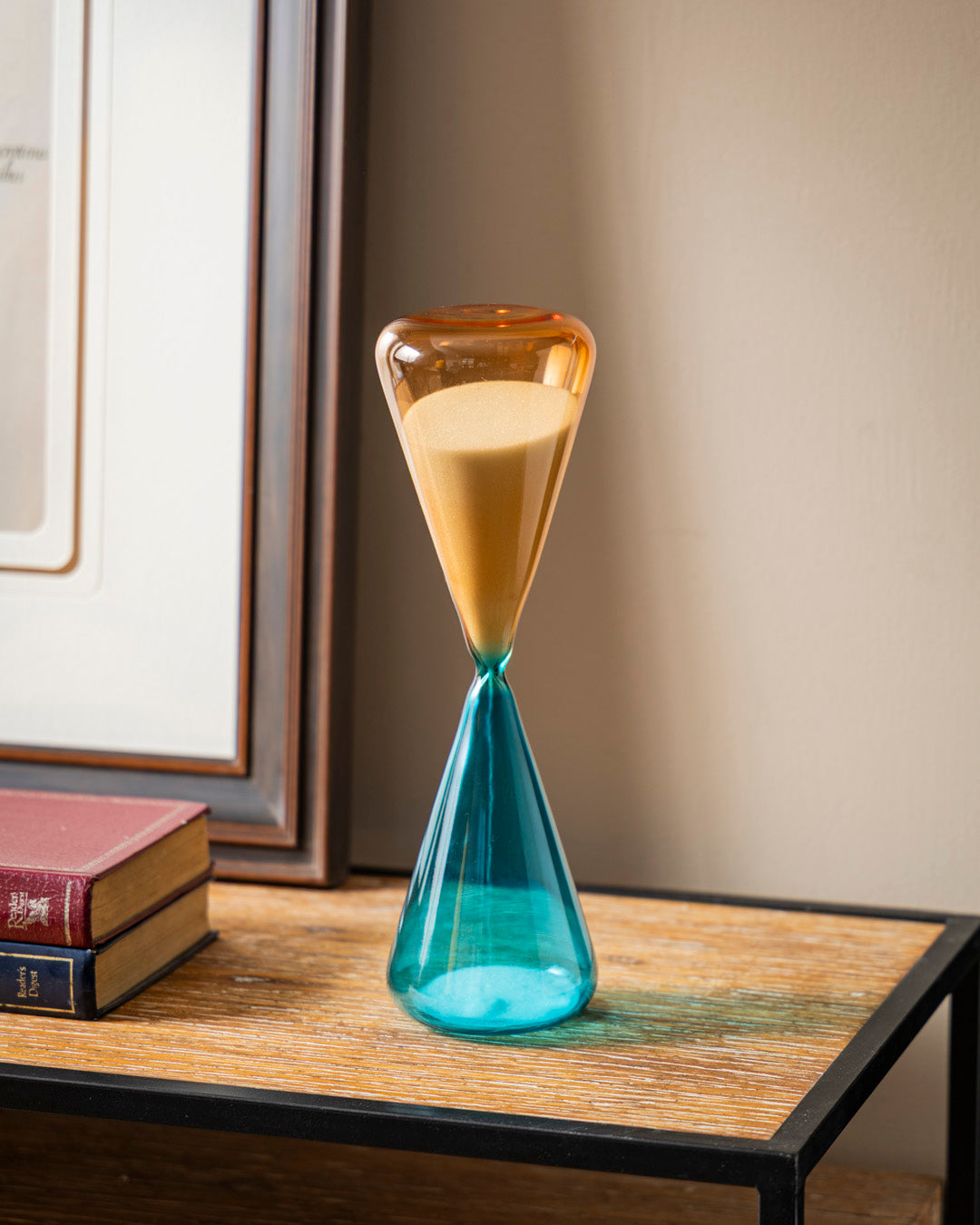 Dual Tone Glass Sand Clock - 28 minutes