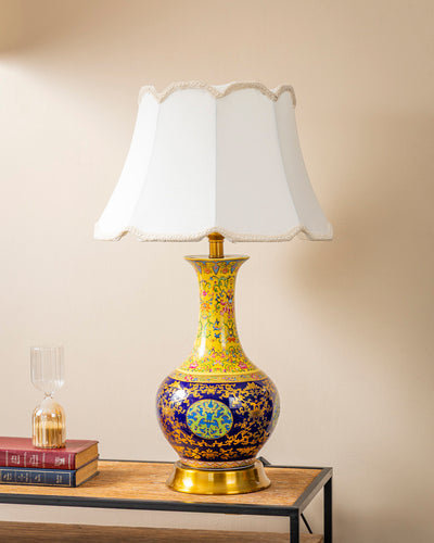Royal Peacock Garden Table Lamp