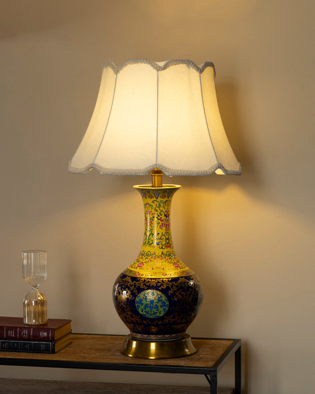Royal Peacock Garden Table Lamp 