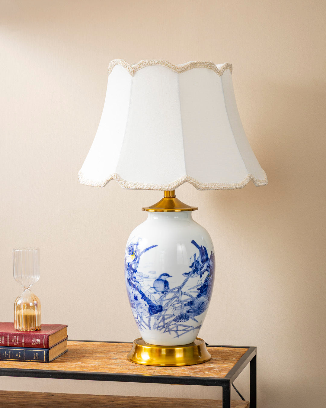 Vintage Art Bone China Table Lamp 