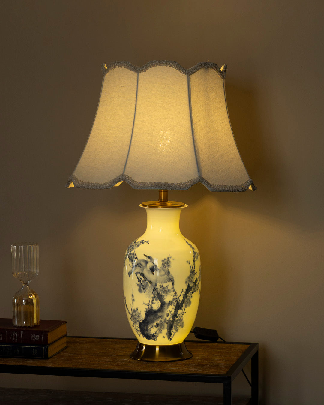 Royal Bird Dual Glow China Table Lamp 
