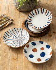 Rustic Harmony Pasta Bowl - Set Of 4