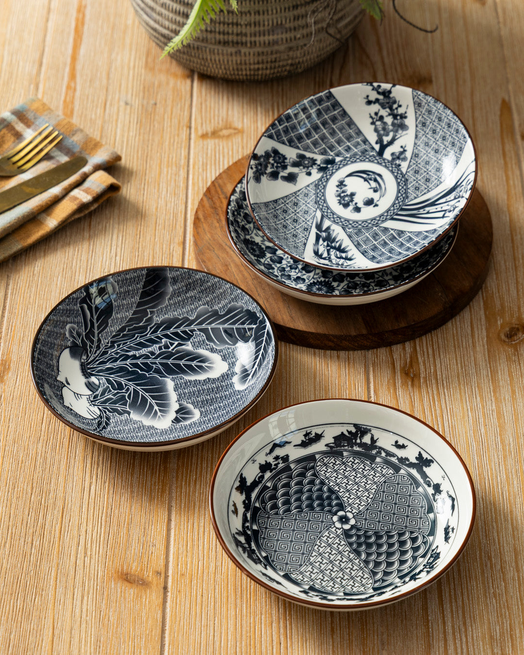 Heritage Art Pasta Bowl - Set Of 4 