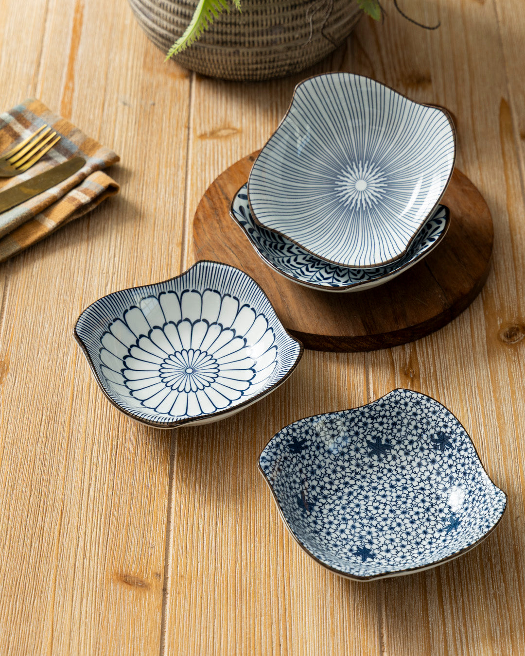 Organic Wave Bowl - Set Of 4 