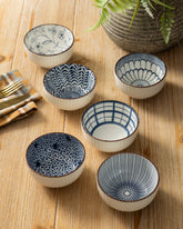 Midnight Blossom Katori - Set Of 6 