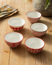 Floral Vine Katori - Set Of 5