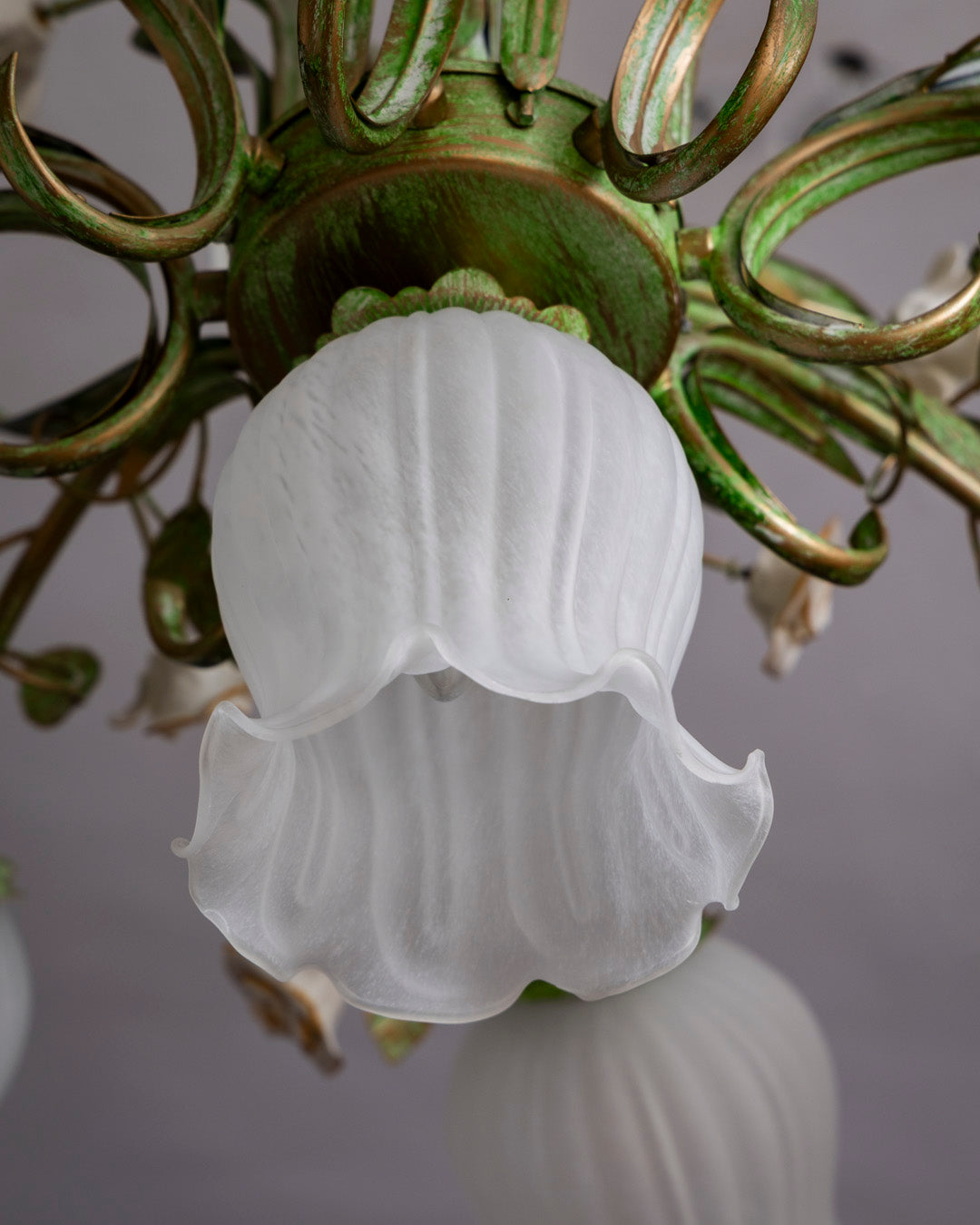 Ivory Garden French Floral Chandelier 