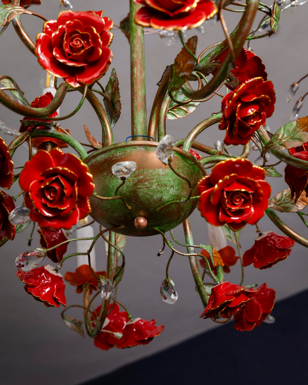 Regal Rose French Floral Chandelier 