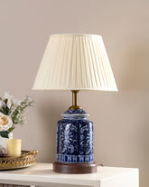 Classic Indigo Floral Table Lamp ( Small ) 