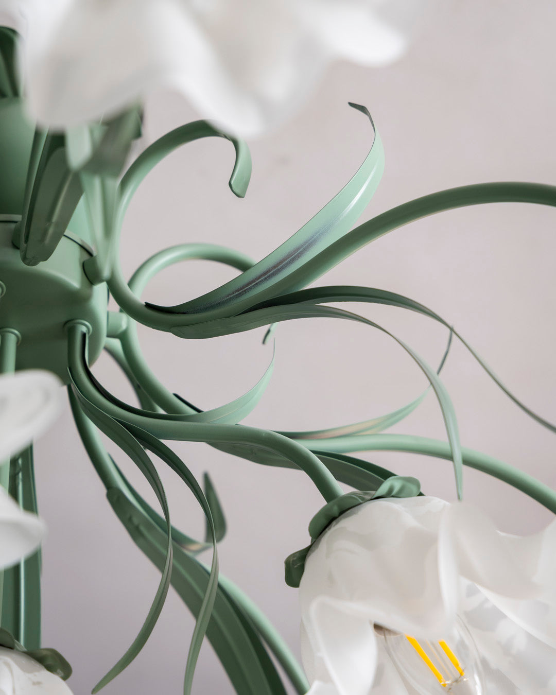 Ivory Bloom French Floral Chandelier 