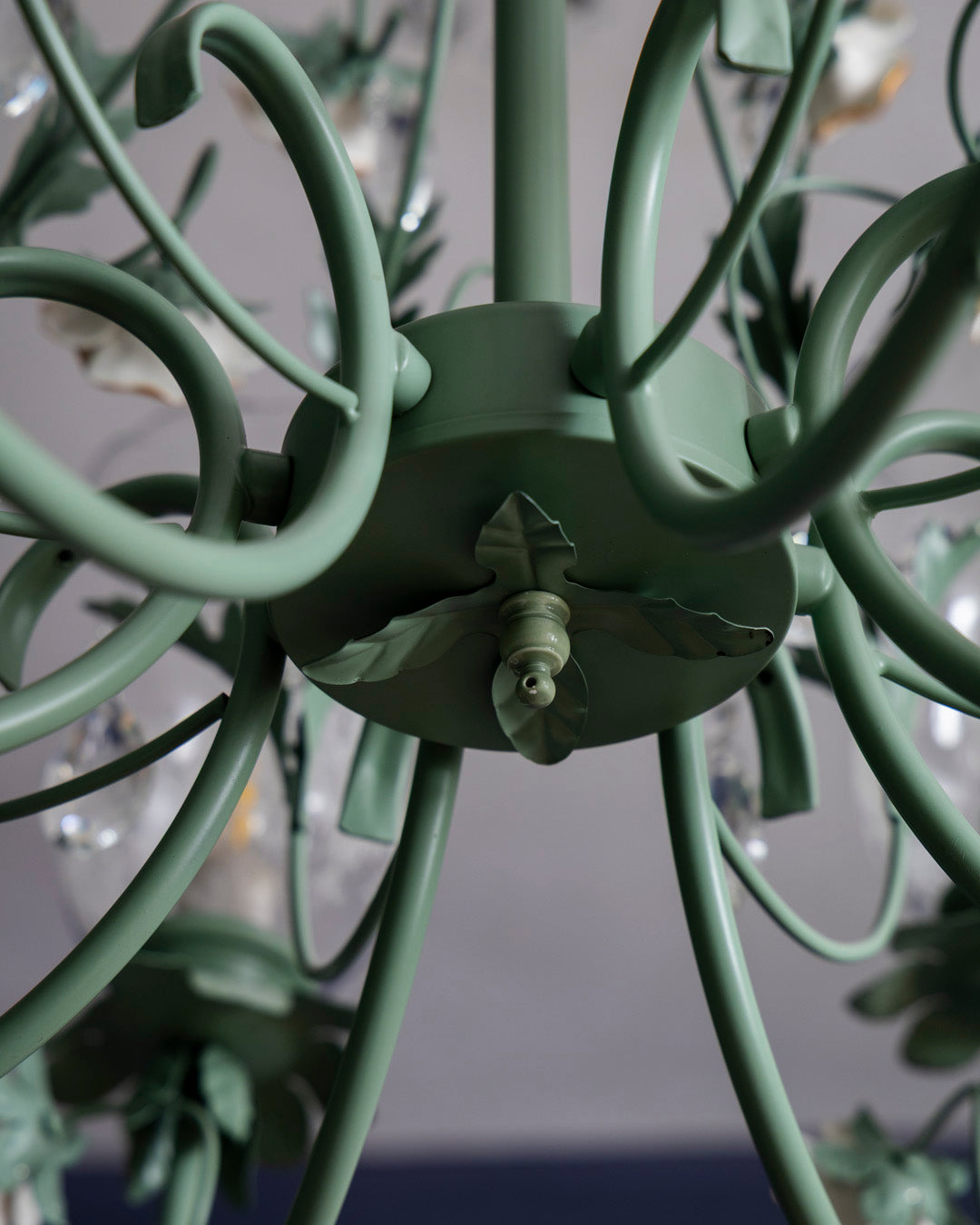 Azure Rose French Floral Chandelier 