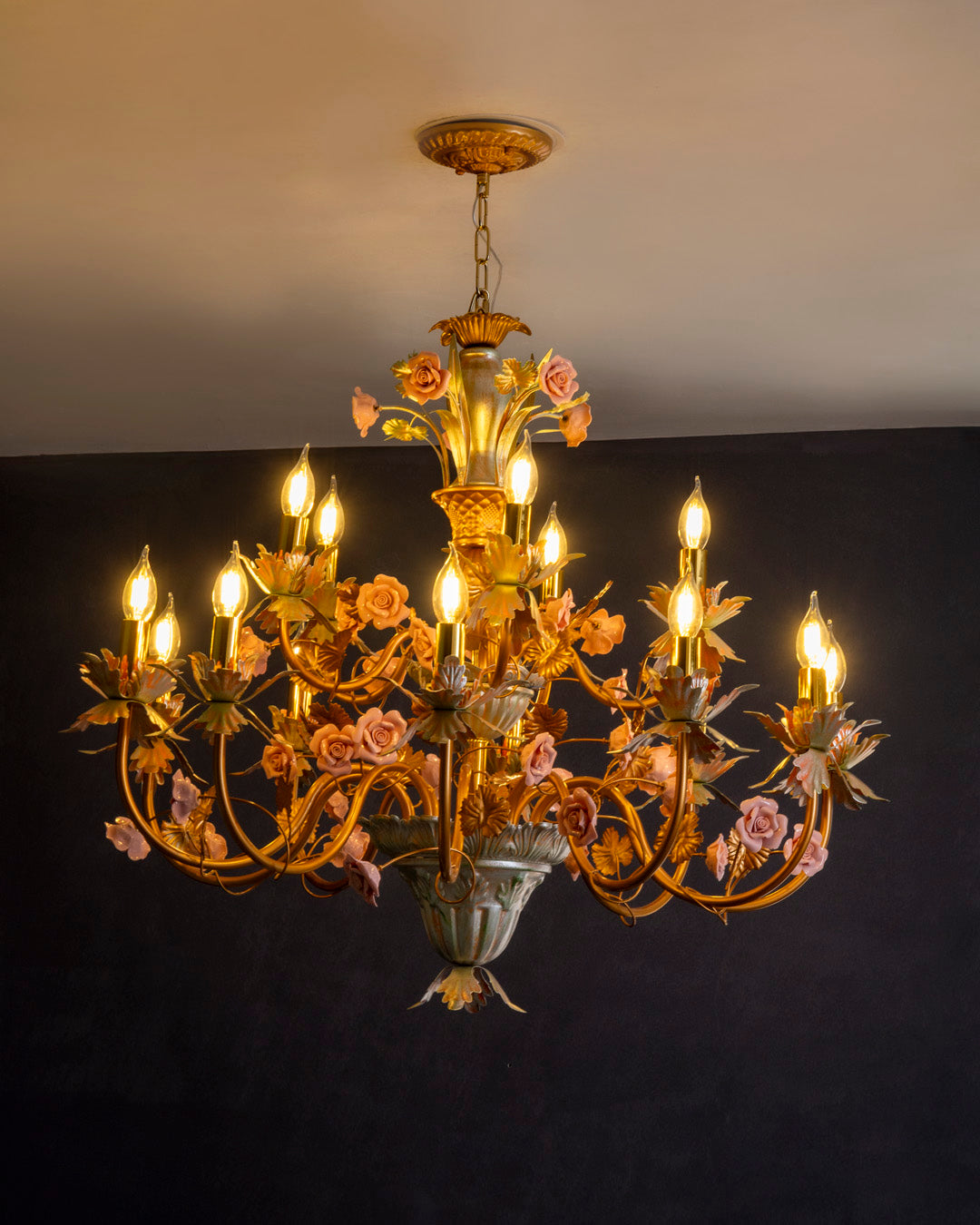Royal Blossom French Floral Chandelier