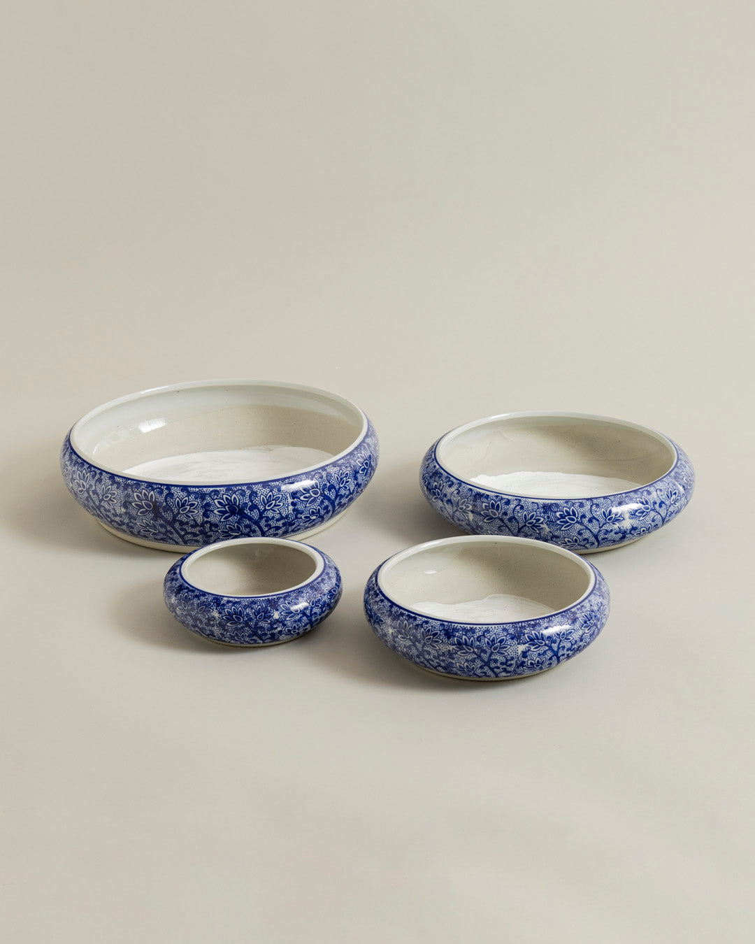 Delicate Lotus Vine Planter -Set Of 4 