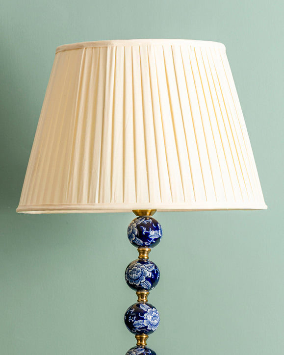 Midnight Blossom Beaded Table Lamp 