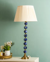 Midnight Blossom Beaded Table Lamp 