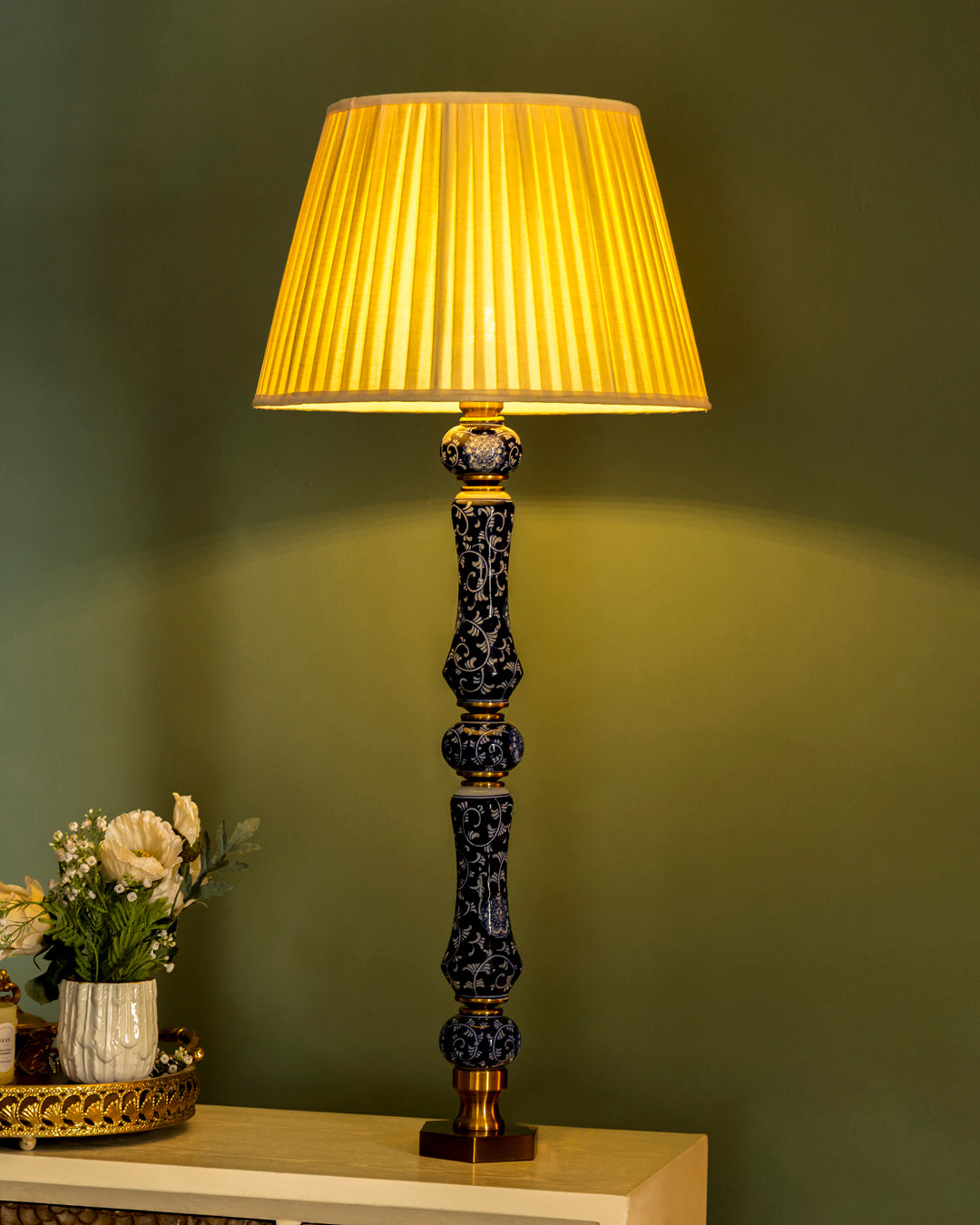 Midnight Vine Column Table Lamp 