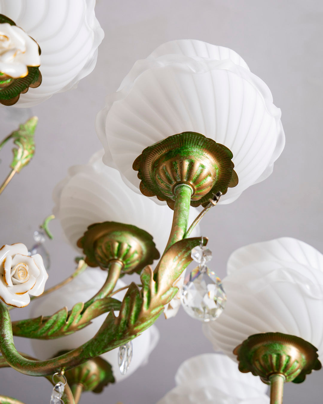 Imperial Rose French Floral Chandelier 