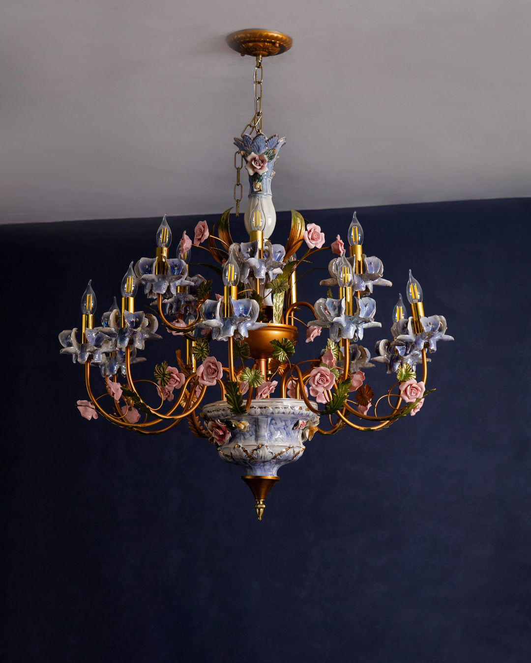Heritage Bloom French Floral Chandelier 