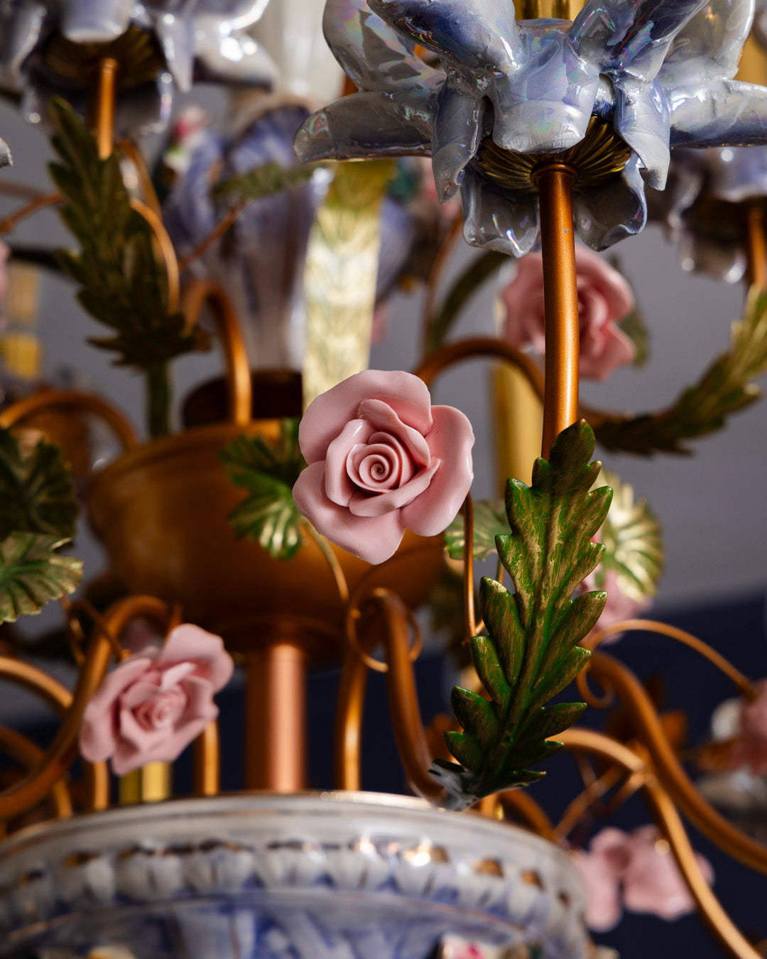 Heritage Bloom French Floral Chandelier 