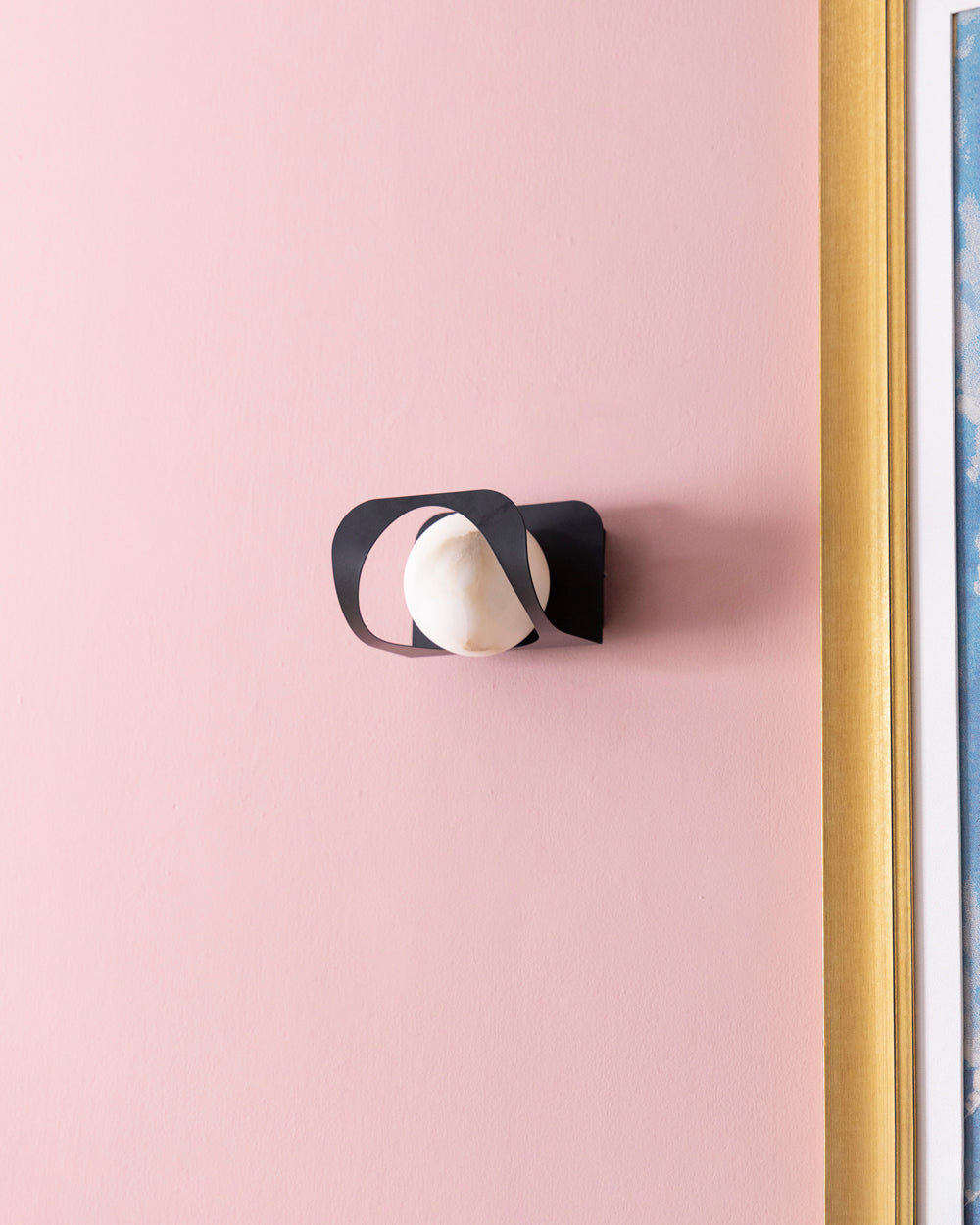 Twist Loop Globe Wall Light