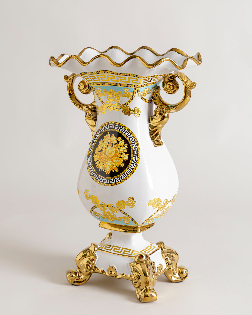 Royal Gold Ornate Decorative Vase