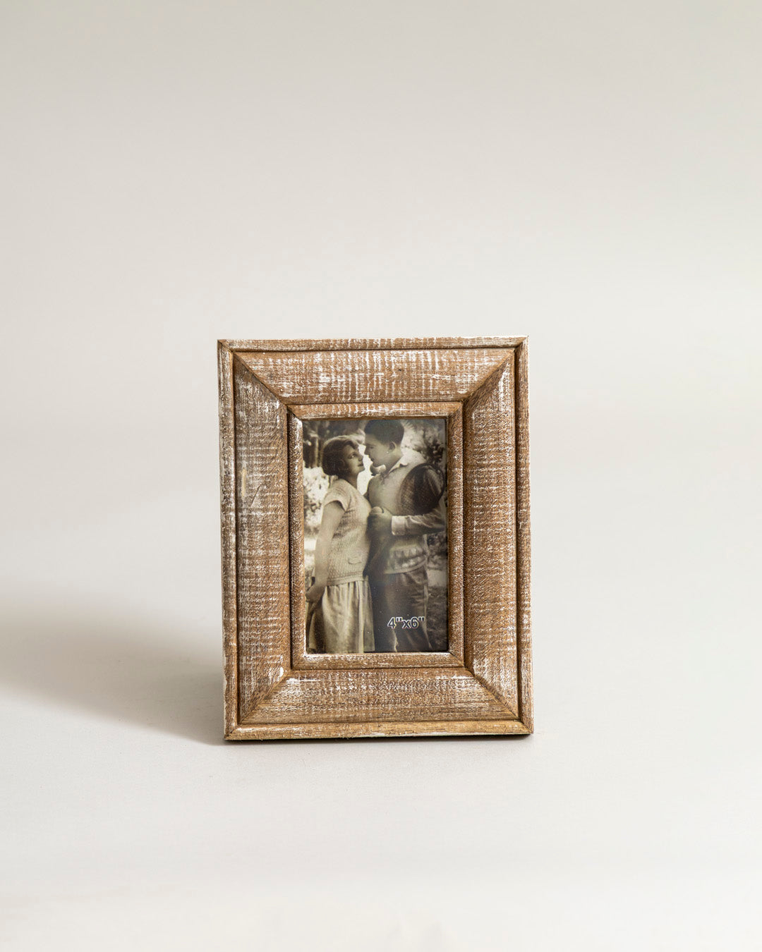 Vintage Textured Wood Photo Frame 